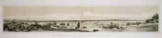 Panorama Der Stadt Neu-Braunfels In Texas aufgenommen von der Südwestseite im Sommer 1847