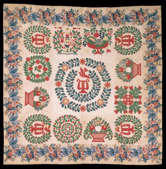 Odd Fellows Appliqué Album Quilt