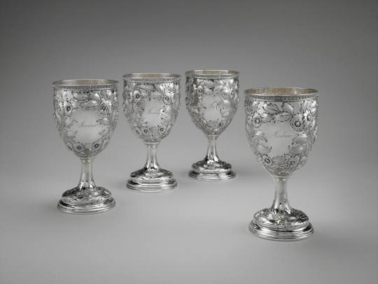 Set of four Goblets