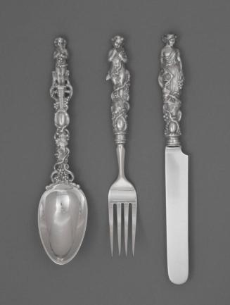 Set of Child’s Flatware (Knife, Fork, and Spoon)