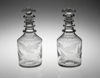 Houston grey glass decanter / An Artful Life