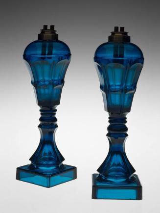 Pair of Burning-Fluid Lamps