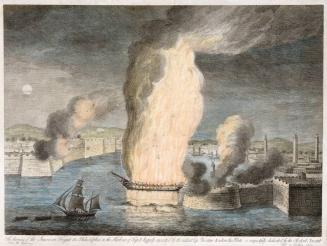 The Burning of the American Fregate [sic] the Philadelphia in the Harbour of Tripoli