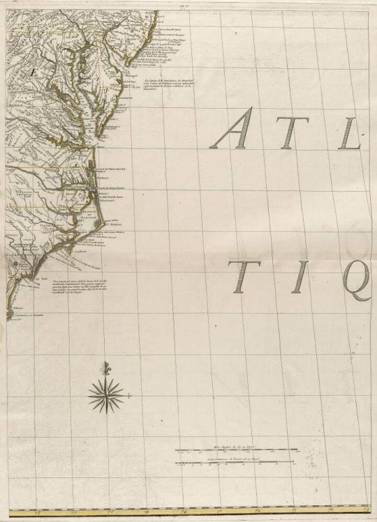 A Map of the British and French Dominions in America