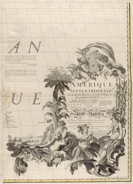 A Map of the British and French Dominions in America