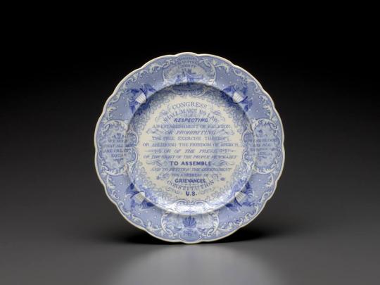 Elijah P. Lovejoy (1802–1837) Commemorative Dinner Plate