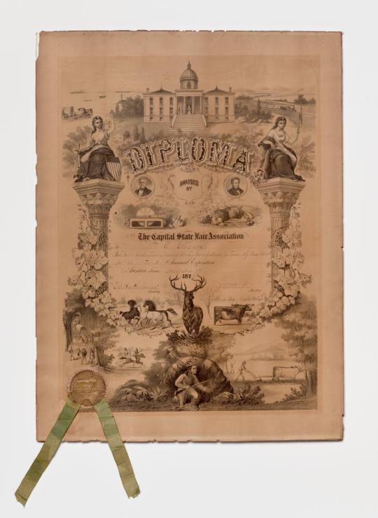 The Capitol State Fair Association Diploma