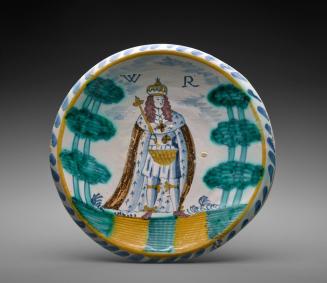 Dish with Portrait of William III (r. 1689–1702)