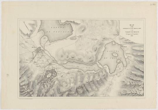 Map of the Operations of the American Army in the Valley of Mexico in August and September 1847