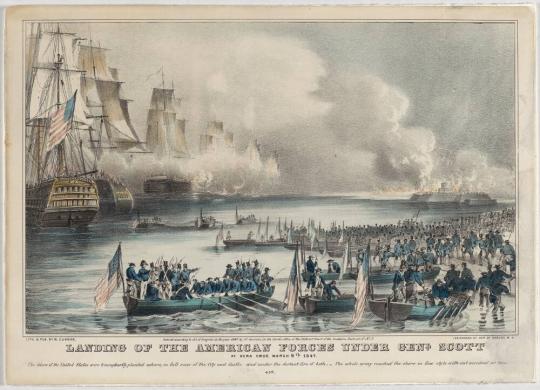 Landing of the American Forces Under Genl. Scott