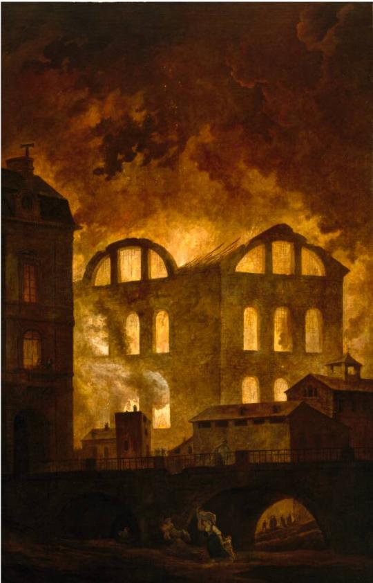 The Fire at the Opera House of the Palais-Royal