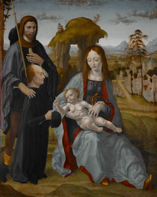 Madonna and Child with Saint Roch and a Donor