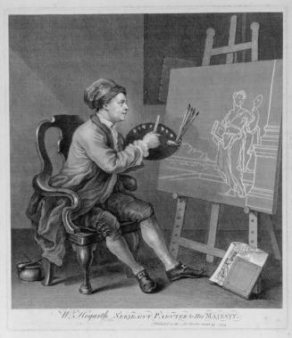 William Hogarth Painting the Comic Muse