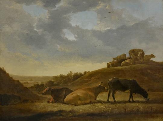 Cattle in a Dutch Arcadian Landscape