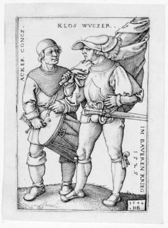 Drummer Acker Concz. and Standard-Bearer Klos Wuczer in the Peasants' War 1525