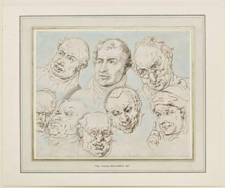 Eight Studies of Heads, Including at Least One Self-Portrait