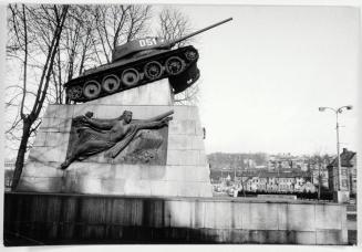 The first Russian tank which came in Prague in 1945