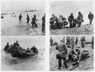 Americans Rescued from French Surf, D-Day