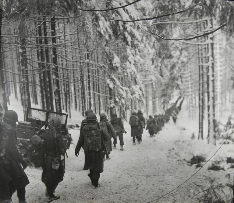 American Soldiers of the 75th Division, 2nd Battalion, 289th Infantry ...