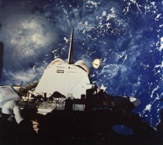 Mission: Space Shuttle 61-B, Atlantis: Jerry L. Ross is shown in Cargo Bay during extravehicular activity
