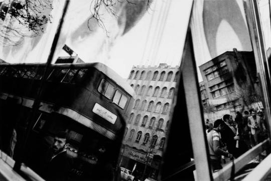 Street Scene Reflected in a Mirror, Teheran