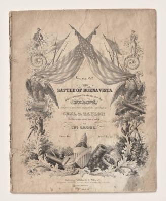 Sheet Music: "The Battle of Buena Vista, a descriptive Fantasie for the piano"