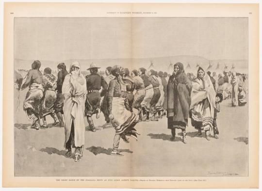 The Ghost Dance By The Ogallala Sioux At Pine Ridge Agency, Dakota