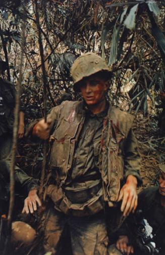 Wounded G. I. near the DMZ