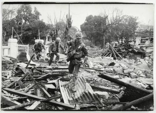 Shell-shocked soldier awaiting transportation away from the frontline, Hue, McCullin, Don