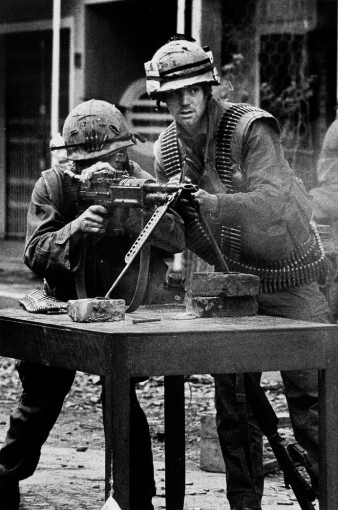 Shell-shocked soldier awaiting transportation away from the frontline, Hue, McCullin, Don