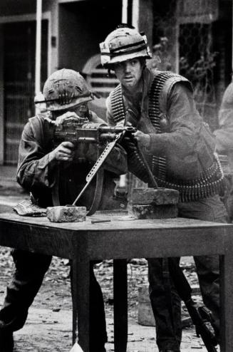 Shell-shocked soldier awaiting transportation away from the front line,  Hue, Vietnam, All Works