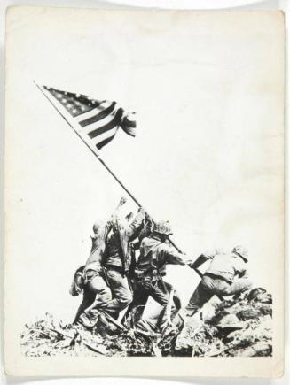 Old Glory Goes Up on Mount Suribachi, Iwo Jima