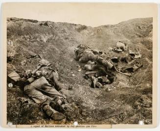 A Squad of Marines Ambushed by Jap Gunfire