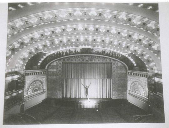 On the Stage at the Auditoriaum Theatre