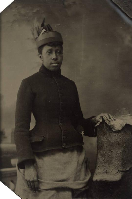 [Woman with Coat and Hat]