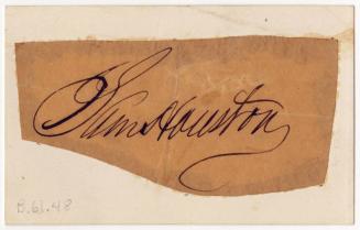 Signature of Sam Houston (1793–1863)