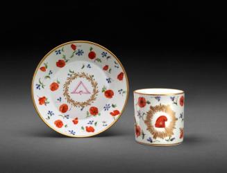 Cup and Saucer with Revolutionary Emblems