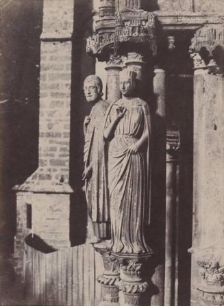 Cathédrale de Chartres. Grandes figures des pilasters du portail septentrional.