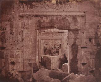 Nubie - Kalabcheh (Talmis).  Ruines du Temple - Vue interieure du naos