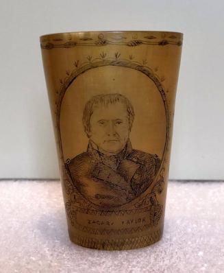 Tumbler with portrait of Zachary Taylor (1784–1850)