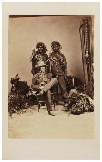 [Colonel Alexander G. Fyfe and Maroon Soldiers in Camouflage]