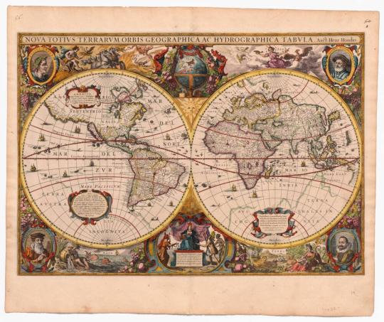 Nova Totius Terrarum Orbis Geographica Ac Hydrographica Tabula