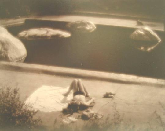 Man at Hot Springs, Baja, Mexico