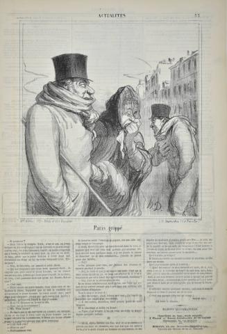 Paris grippé (Paris hit by the flu), Plate 33