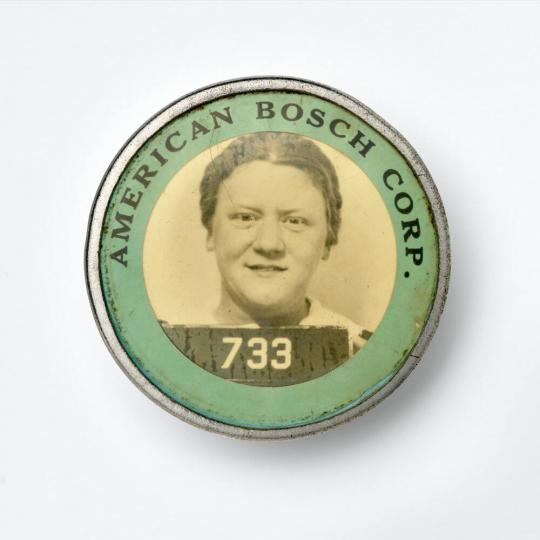 Photographic Identification Badge from American Bosch Corp. All