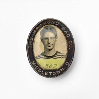 [Photographic Identification Badge from The Raymond Bag Company, Middletown, Ohio]