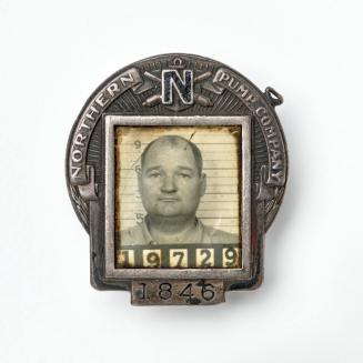 [Photographic Identification Badge from the Northern Pump Company]