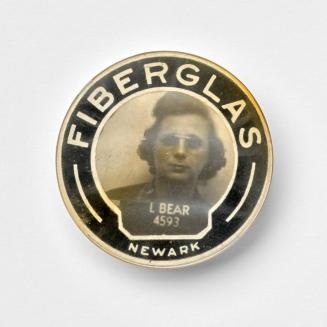 [Photographic Identification Badge from Fiberglas, Newark]