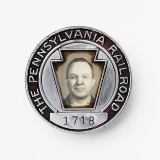 [Photographic Identification Badge from The Pennsylvania Railroad]