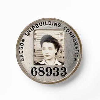 [Photographic Identification Badge from the Oregon Shipbuilding Corporation]